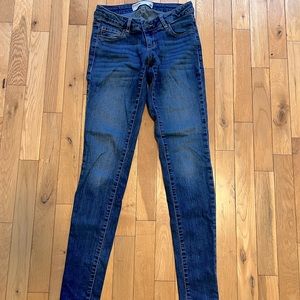 Blue garage skinny jeans